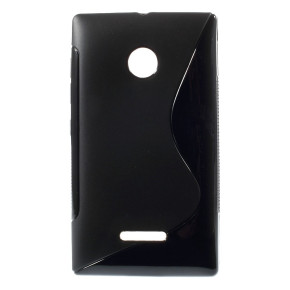 Силиконов гръб ТПУ S-Case за Microsoft Lumia 435 / 435 DUAL черен